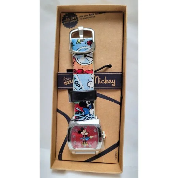 Vintage Original Mickey MINNIE Watch By Disney Comic Strap MU1114  Untested - Picture 2 of 12